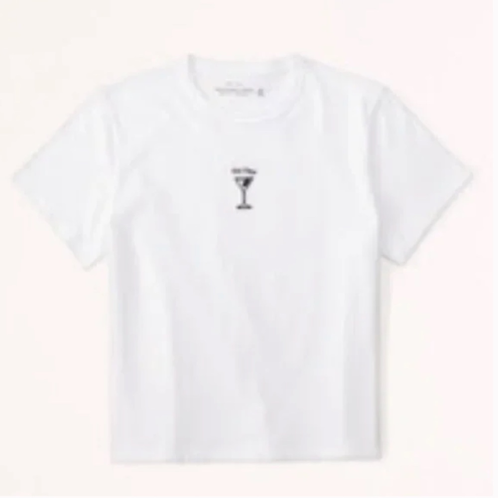 Abercrombie & Fitch Short-Sleeve Martini Graphic Skimming Tee - Picture 2 of 6